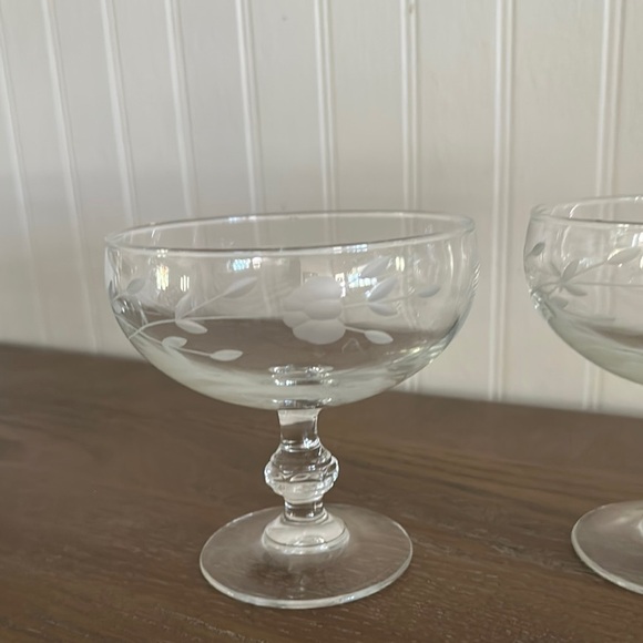 Like New! Princess House Clear Glass Dessert Bowls Set of 3 - Picture 3 of 6
